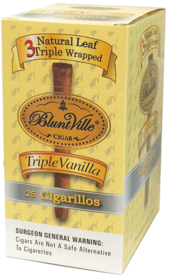 bvtrpvanilla-1.png Bluntville Triple Vanilla 99c Cigars 25ct