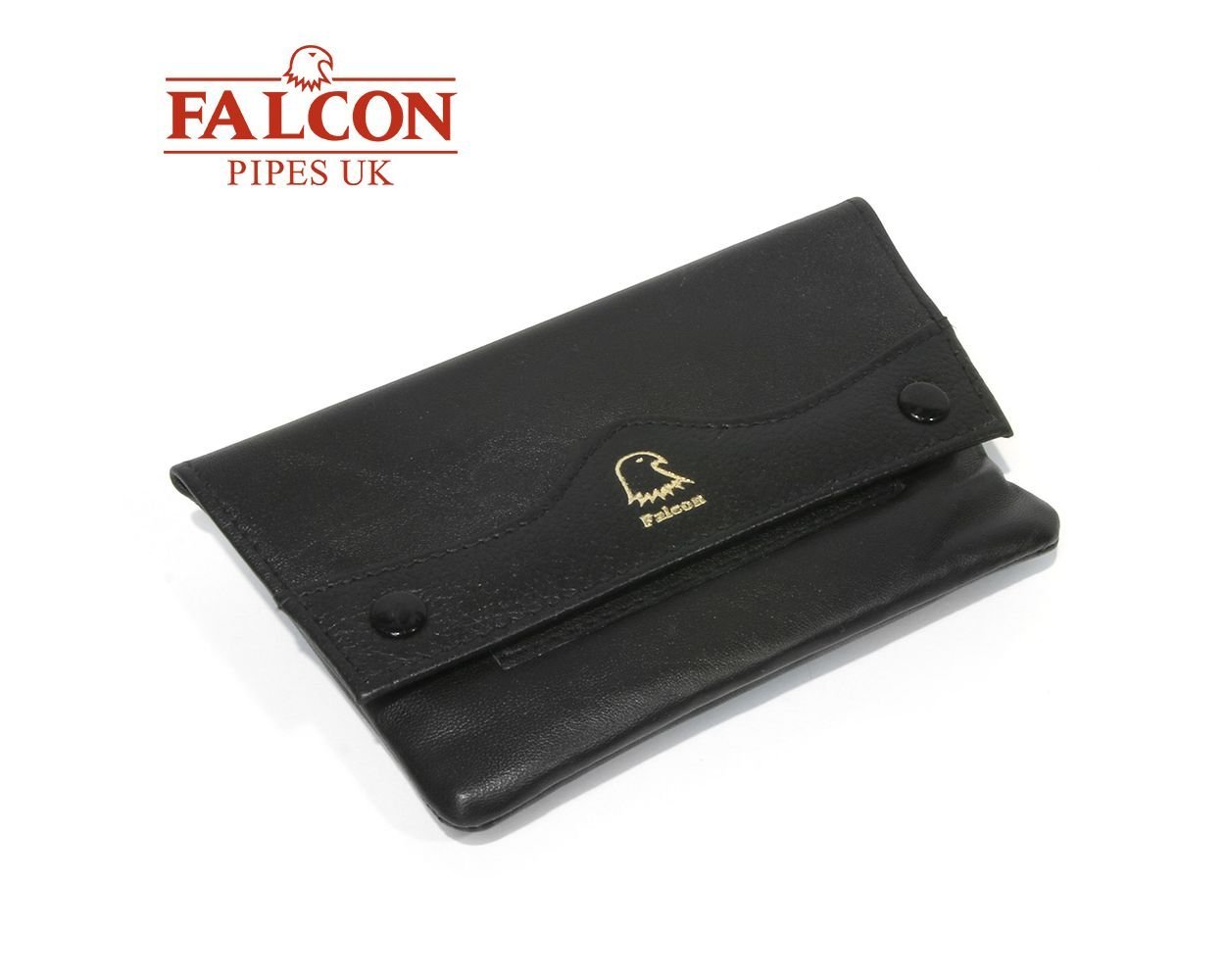 falcon-black-leather-button-tobacco-pouch-546-1.jpg Falcon |Black Leather Handrolling Pouch | 546
